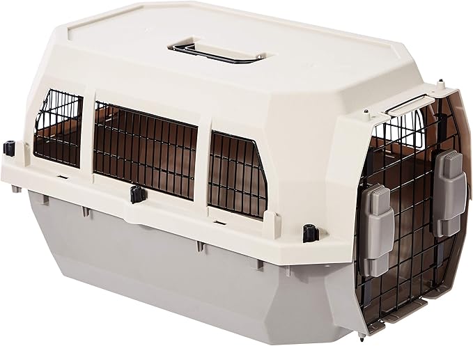813D6acTpRL._AC_SX679_ Basics Hard-Sided Dog and Cat Kennel Single-Door Travel Pet Carrier - Image 1