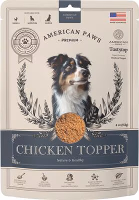 American Paws Chicken High-Protein Dog Food Topper, 4-oz bag